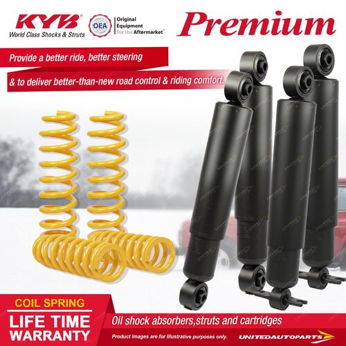 F+R KYB PREMIUM Shock Absorbers STD King Springs for LAND ROVER Discovery II