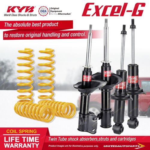 F+R KYB EXCEL-G Shock Absorbers STD King Springs for SUBARU Liberty BH5 BH9