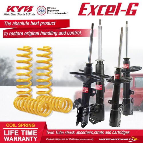 F+R KYB EXCEL-G Shock Absorbers STD King Springs for TOYOTA Aurion GSV40R 2GRFE