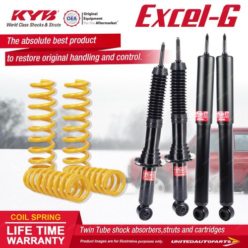 F+R KYB EXCEL-G Shock Absorbers King Springs for TOYOTA Prado RZJ95 VZJ95 KZJ95