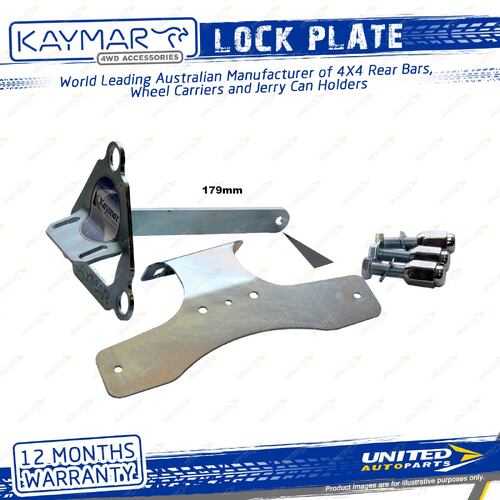 Kaymar Lock Plate Suits Steel Wheels Incl Number Plate for Nissan Patrol GQ Y60