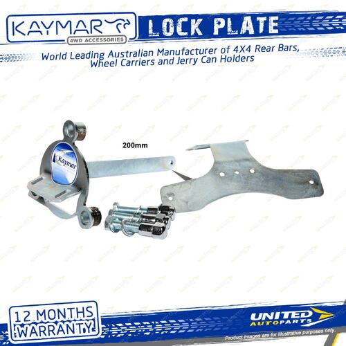 Lock Plate Suits Alloy Wheel Number Plate for Toyota Landcruiser 75 80 Series