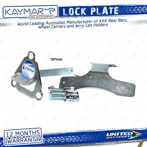 Lock Plate Suits Alloy Wheel Incl Number Plate for Toyota Landcruiser 80 Series