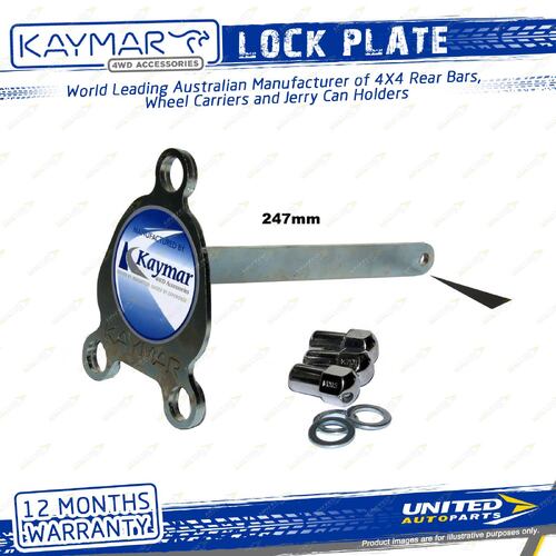 Kaymar Lock Plate Suits 60TZ Alloy Wheel for Toyota Landcruiser 100 Series 98-07