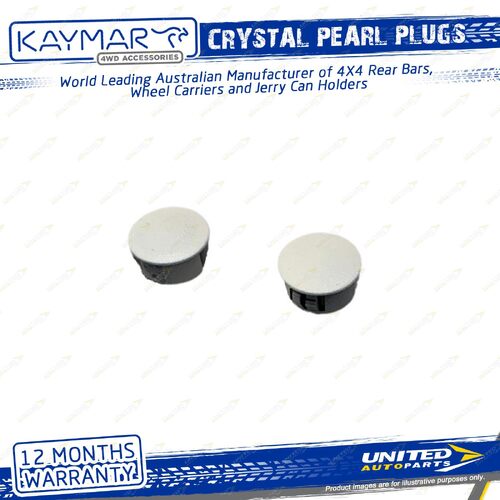 2 Pcs Kaymar Crystal Pearl Snap Plugs for Toyota Prado 150 Series SUV 09-On