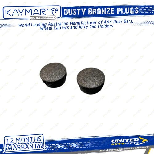 2 Pcs Kaymar Dusty Bronze Snap Plugs for Toyota Prado 150 Series SUV 09-On