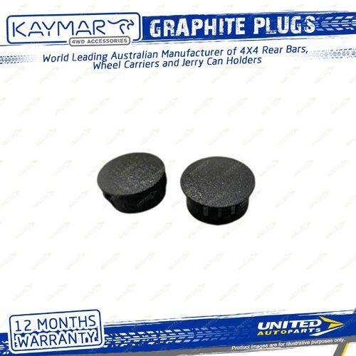 2 Pcs Kaymar Graphite Snap Plugs for Toyota Land Cruiser Prado 150 Ser SUV 09-On