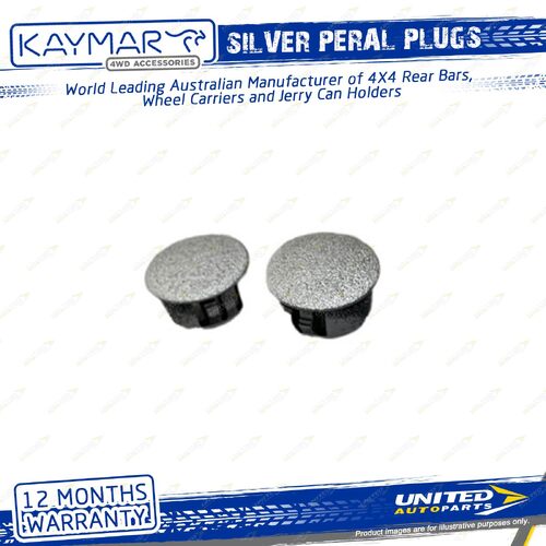 2 Pcs Kaymar Silver Peral Snap Plugs for Toyota Prado 150 Series SUV 09-On