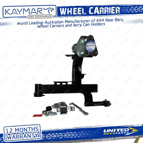 Kaymar Left Steel Wheel Carrier Number Plate for Toyota Landcruiser 105 Series