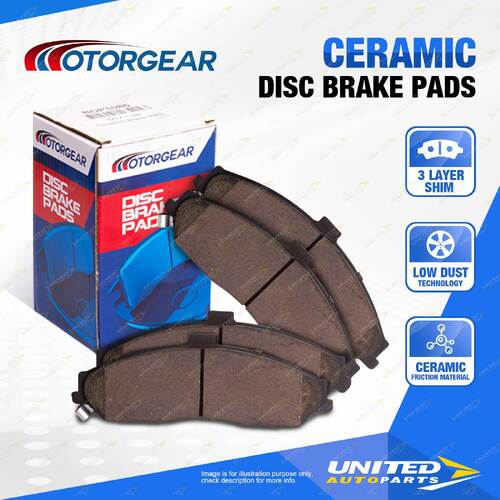 4x Rear Motorgear Ceramic Disc Brake Pads for Great Wall X200 X240 CC 2009 - On