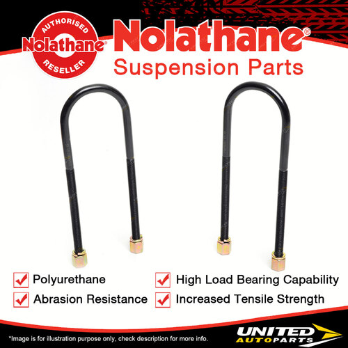 Nolathane Rear Spring u bolt kit for Holden Monaro HK HT HG 6/8CYL 7/1968-6/1971