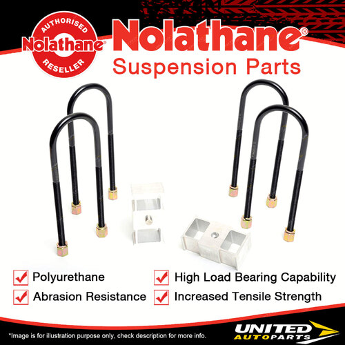 Nolathane Rear Lowering block kit for Holden Monaro HK HT HG 6/8CYL 1968-6/1971