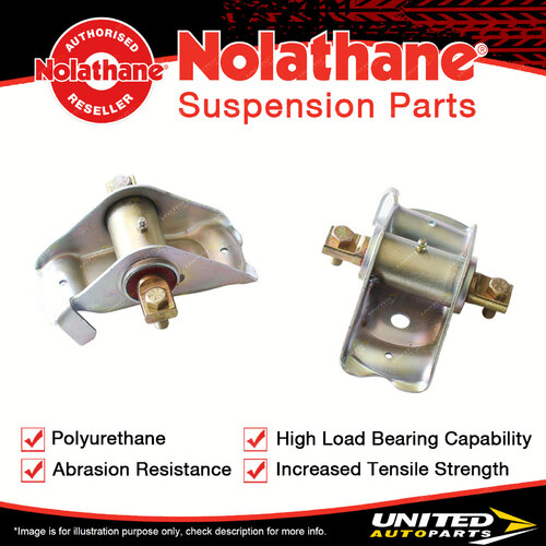 Nolathane Front Spring saddle for Nissan Ute XFN 6CYL 1984 - 1991