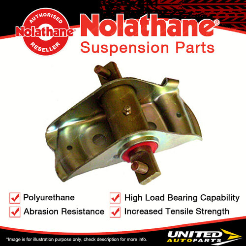 Nolathane Front Spring saddle for Nissan Ute XFN 6CYL 1984 - 1991 Single