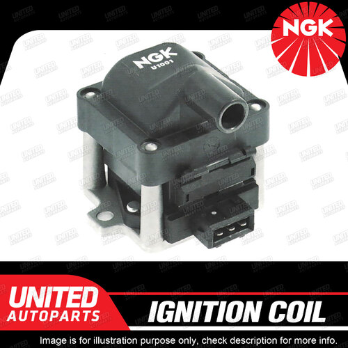 NGK Ignition Coil for Audi 80 B4 2.0E 2.0L 4 Cyl SOHC EFI 8V ABK 85kW 1992-1995