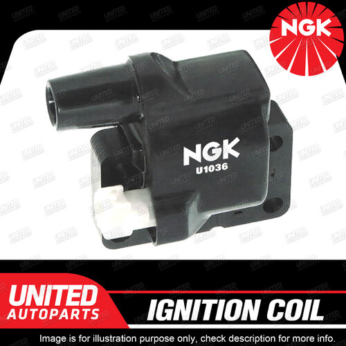 NGK Ignition Coil for Mazda 323 BG 1.8L 4Cyl 1989-1994 Single U1036