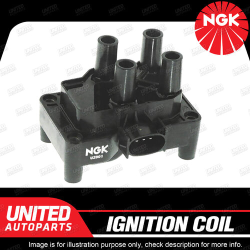 NGK Ignition Coil for Ford Fiesta WP Focus LR Mondeo HC HD HE 4Cyl Single