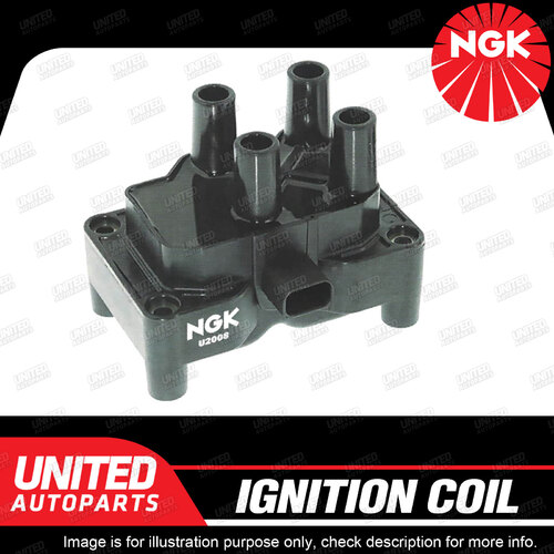 NGK Ignition Coil for Ford Fiesta WP WQ WS WT 1.6L 4Cyl 02/2005-07/2013 Single