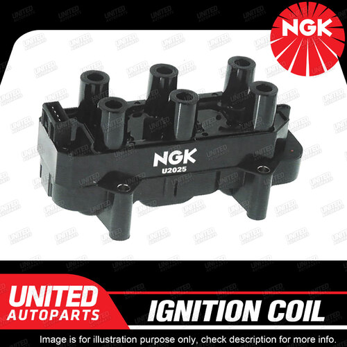 NGK Ignition Coil for Holden Vectra JR JS 2.5L V6 1997-1999 Single