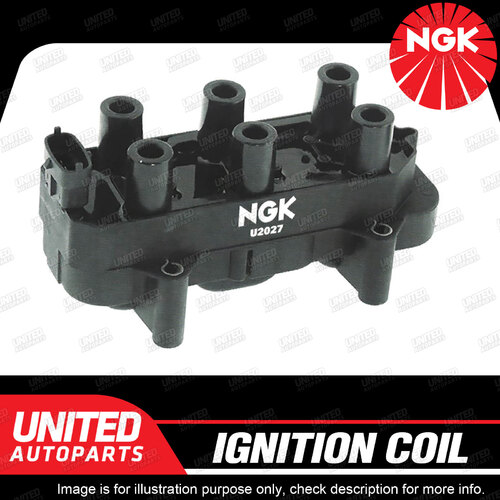 NGK Ignition Coil for Holden Vectra JR JS JSII 2.5L V6 Single U2027