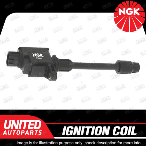 NGK Ignition Coil for Nissan Maxima A33 3.0L V6 157kW 12/1999-11/2003 Rear