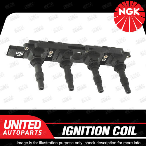 NGK Ignition Coil for Holden Astra TS AH Barina Tigra XC 1.8L 4Cyl Single