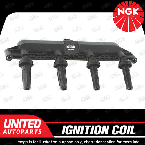 NGK Ignition Coil for Peugeot 206 NFZ 1.6L 4Cyl 67kW 09/1999-01/2001 Single