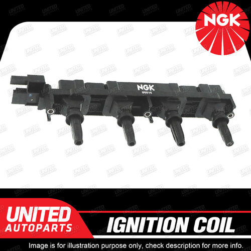 NGK Ignition Coil for Peugeot 206 RFK 307 T5 407 3FZ 2.0L 2.2L 4Cyl 04-08 Single