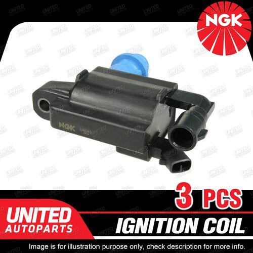 3 x NGK Ignition Coil for Lexus GS300 JZS160R IS300 JCE10 3.0L 2JZ-GE 6 Cyl