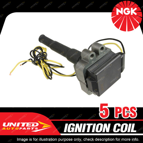 5 x NGK Ignition Coil for Audi S2 B4 2.2L ABY 5Cyl TMPFI DOHC 1994-1996