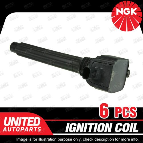 6 x NGK Ignition Coil for Chrysler 300 3.6L GCH 6Cyl MPFI DOHC 24V 210kW