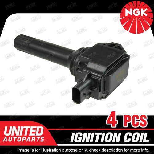 4 x NGK Ignition Coil for Subaru BRZ ZC6 2.0L FA20D 4 Cyl DI DOHC 16V 147kW