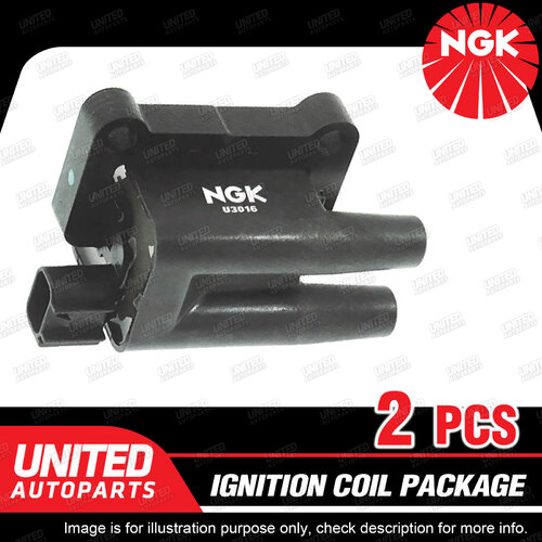 2 x NGK Ignition Coils Pack for Mitsubishi Challenger PA Express SJ Pajero NM NP