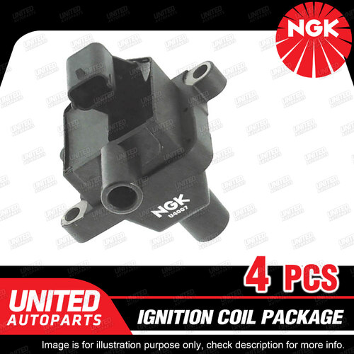 4 x NGK Ignition Coils Pack for Alfa Romeo 156 GTV 2.0L 4Cyl 1998-2007