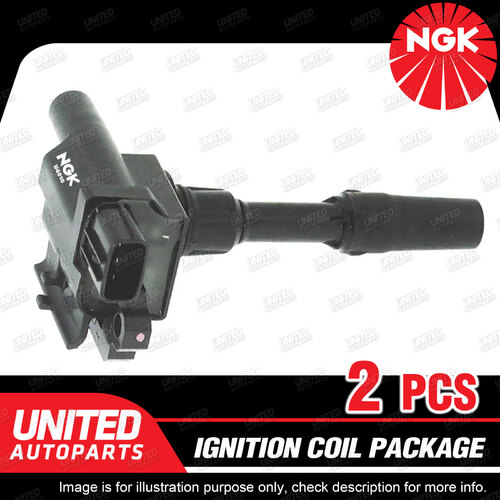 2 x NGK Ignition Coils Pack for Suzuki Jimny 1.3L 4Cyl 2005-2009 U4010