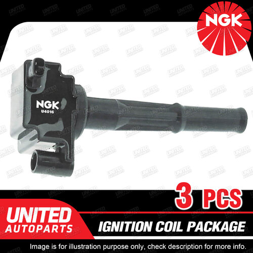 3 x NGK Ignition Coils Pack for Toyota Hilux VZN167R VZN172R Landcruiser VZJ95R