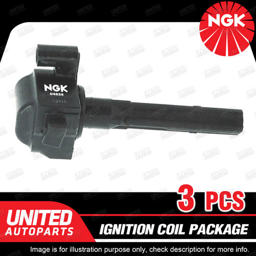 3 x NGK Ignition Coils Pack for Lexus ES300 MCV20R 3.0L V6 MPFI 24V 1MZ-FE 149KW