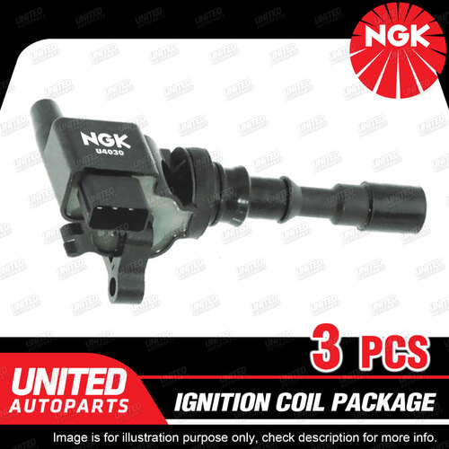 3 x NGK Ignition Coils Pack for Kia Sorento BL 3.5L 3.8L V6 2003-2008