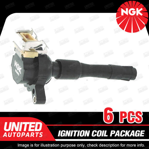 6 x NGK Ignition Coils Pack for BMW 3 5 Series E46 E39 X5 E53 Z3 E36 6 Cyl