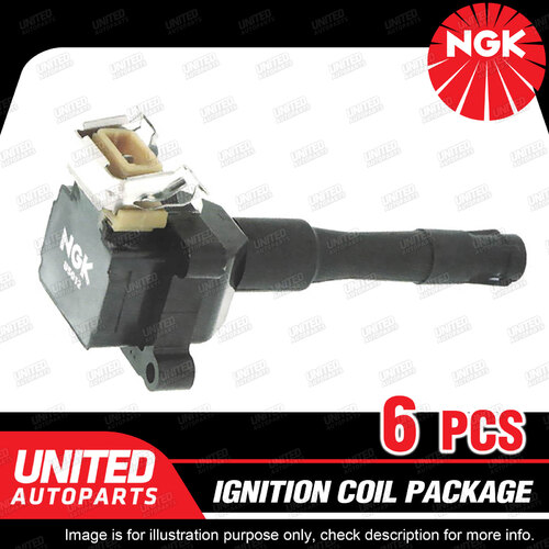 6 x NGK Ignition Coils Pack for BMW 320i 325i E36 520i E34 M E31 M3 E36