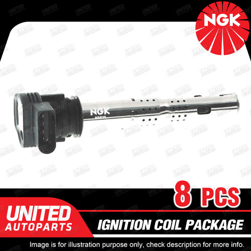 8 x NGK Ignition Coils Pack for Audi RS4 B7 RS5 8T 4.2L V8 2006-2013