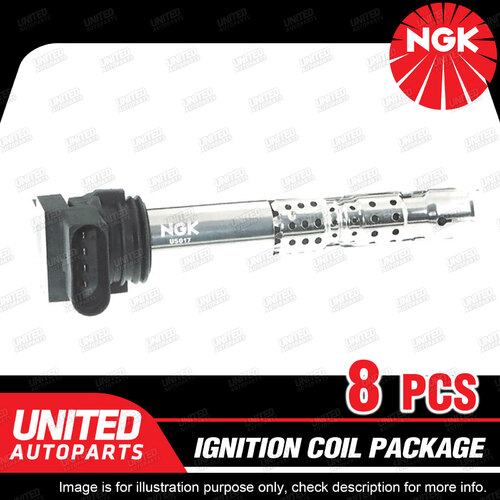 8 x NGK Ignition Coils Pack for Volkswagen Passat 3B 4.0L W8 2003-2004