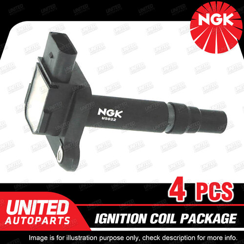 4 x NGK Ignition Coils Pack for Audi S3 TT 8N 1.8L T4 1999-2005 U5022