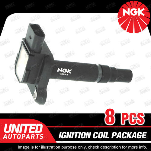 8 x NGK Ignition Coils Pack for Audi A6 4B A8 RS6 4F S8 4.2L V8 2000-2004