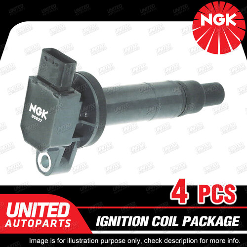 4 x NGK Ignition Coils for Toyota Corolla NKE165 Echo NCP 10R 12R 13R Prius