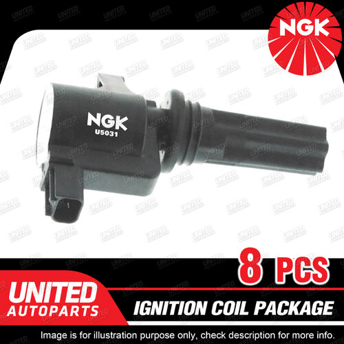 8 x NGK Ignition Coils Pack for Jaguar S Type 4.0L 4.2L V8 1999-2008