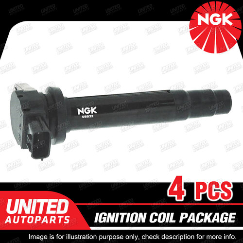 4 x NGK Ignition Coils Pack for Nissan Pulsar N16 1.6L 1.8L 4Cyl 2000-2003