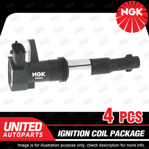 4 x NGK Ignition Coils Pack for Alfa Romeo 156 GT GTV Spider 2.0L 4Cyl