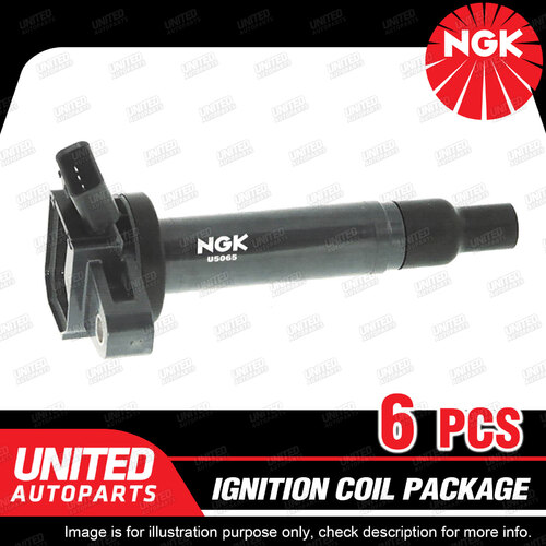 6 x NGK Ignition Coils Pack for Lexus IS200 2.0L 6Cyl 1999-2005 U5065