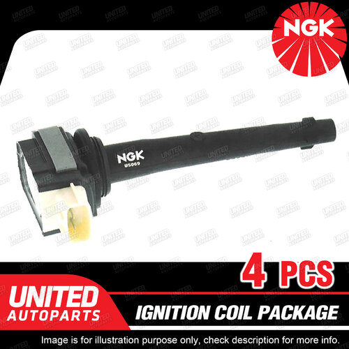 4 x NGK Ignition Coils Pack for Renault Fluence X38 2.0L 4Cyl 2010-2013